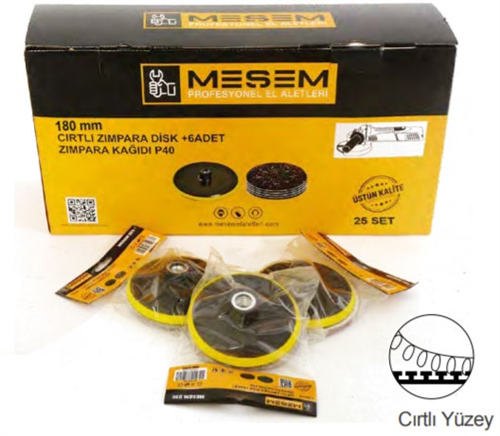 Cırtlı Zımpara / Takım 115 mm 80 P Kum (30/Paket) (120/Koli)